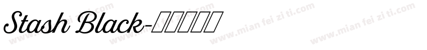 Stash Black字体转换